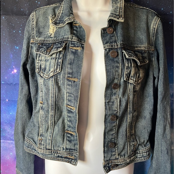 Boom Boom Jeans Jackets & Blazers - Womens size small distressed jean jacket